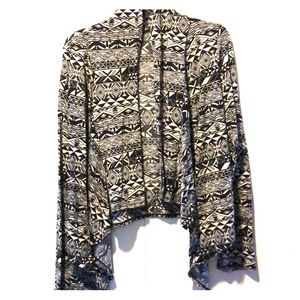 Black and cream sweater